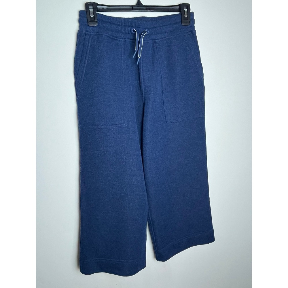 Smartwool Women's Navy Blue Wide Leg Wool Blend Lounge Pants Size S